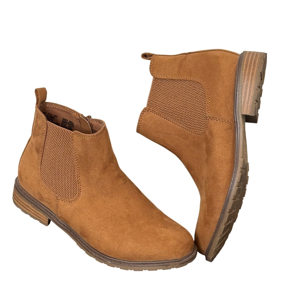 Sonoma Womens Brown Faux Suede Chelsea Ankle Boots Size‎ 7.5 BRANTLEE Western